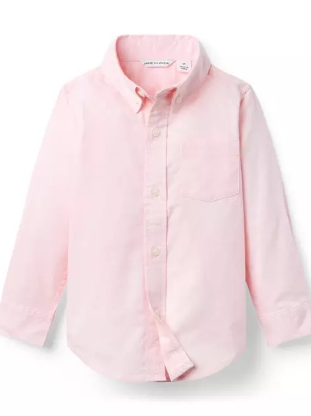 Janie and Jack Light Pink Special Occasion Oxford Pink Button-Down Shirt 2T